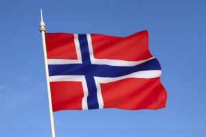 na zdjęciu widzimy flagę Norwegii - to właśnie w państwie tym w Oslo rozgrywane są zawody 